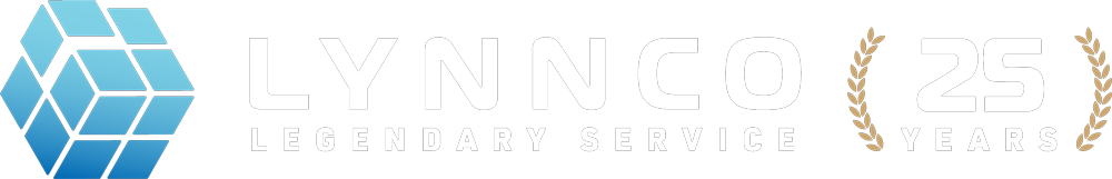 LynnCo 25 Years of Legendary Service logo